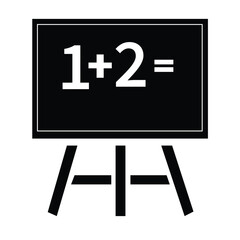  sign on blackboard blackboard chalk writing simple math equation educational minimalist black and white