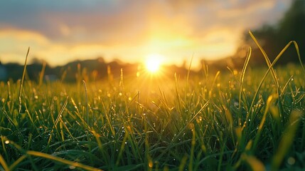 Fototapeta premium Golden Hour Dew