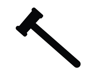 hammer on white background sledgehammer black and white minimalist high contrast industrial hardware metalworking
