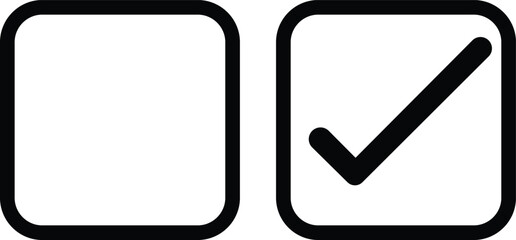 empty squar checkmark vector illustration of a mobile phone