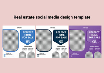 Real estate social media banner templates, real estate flayer design templates. Corporate business flyer template design set with white and black color. 