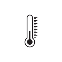 Thermometer icon vector sign symbol. Temperature vectors icon on white background.