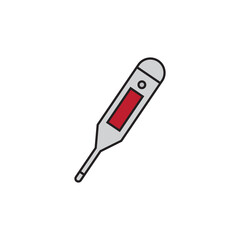Digital thermometer icon Art design illustration. Thermometer Icon Vector Illustration Design.