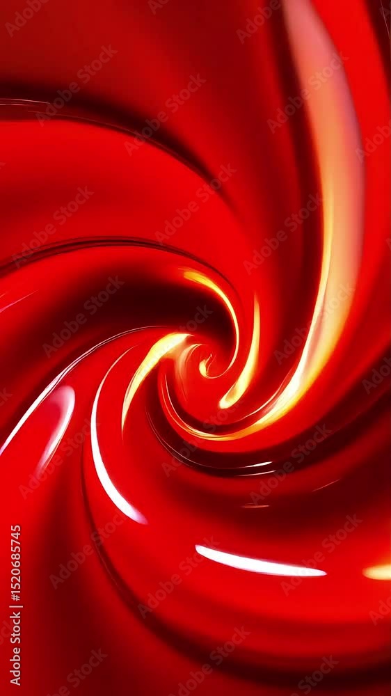Poster abstract red swirling vortex animation