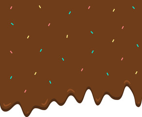 흘러내리는 초콜릿 배경