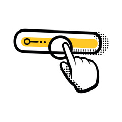 hand finger search for tabs bar