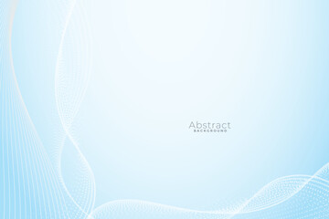 Abstract blue background. wavy lines. Vector illustration 