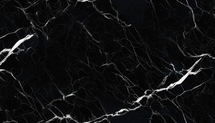 Black marble texture with bold white veins in a seamless, tileable design. High-contrast luxury background perfect for premium product branding, packaging, upscale interiors, digital design, and prese