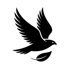 Silhouette of a Black Bird