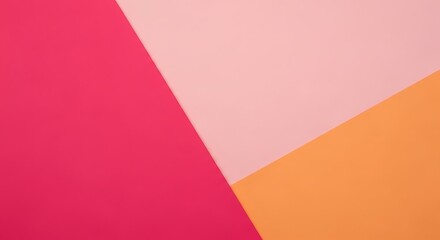 Abstract background with vibrant pink light pink and orange color blocks