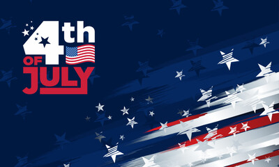 USA 4th of July banner border corner isolated on white background with Happy 4th of July text, logo, 
patriotic grunge distressed american flag background