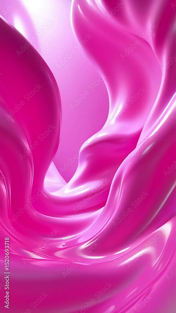 Aufkleber abstract pink and white fluid motion: dynamic gradient swirls