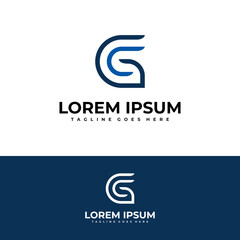 abstract letter g company logo