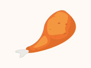 Fototapeta premium Drumstick chicken vector design illustration