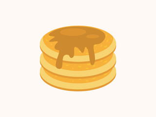 Pancake vector design illustration in clean