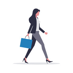 a woman in a trendy outfit carrying a designer shopping bag