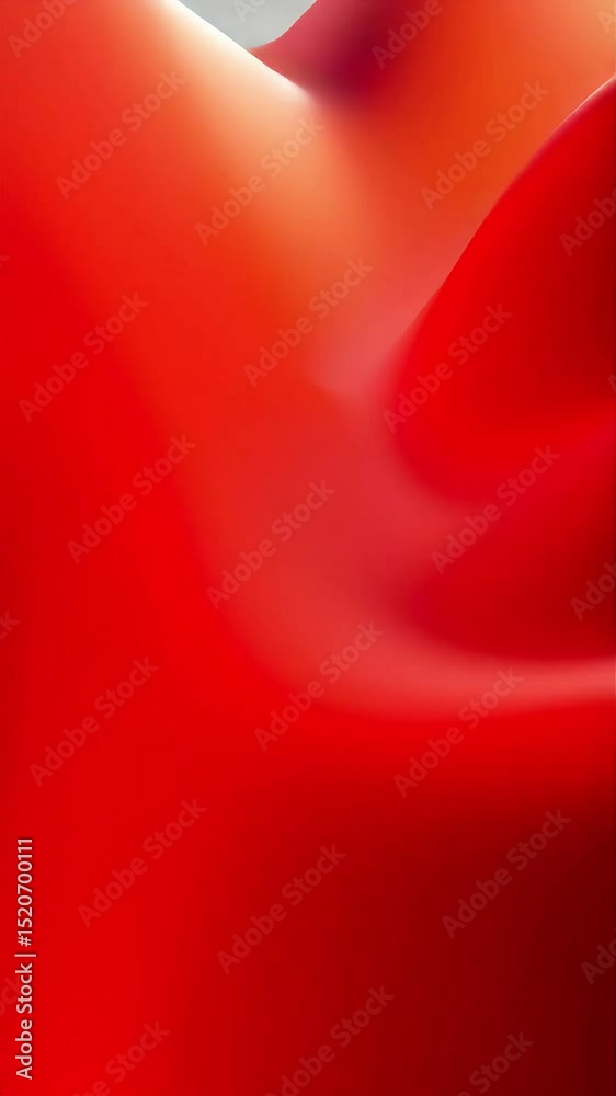 Poster abstract red gradient: dynamic waves of crimson and scarlet