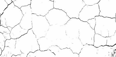 White cracked wall above brick wall with cracks and black spots creating textured and cracked surface with peeling and damaged texture