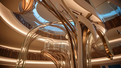 AI-generated architectural decor merges science and art into breathtaking focal points
