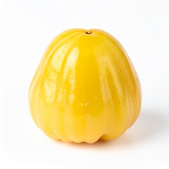 Ramontchis on Isolated White Background – Rare Tropical Fruit with Yellow Skin and Soft Pulp Under Studio Lighting