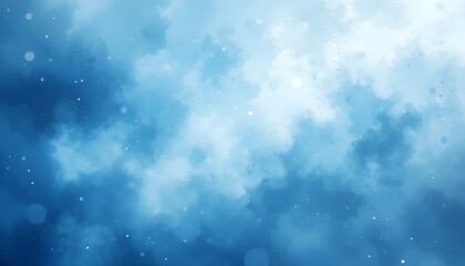 "Dreamy Sky: Abstract Blurry Watercolor Background in Soft Blue Shades"