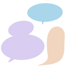 Round Shape conversation bubbles