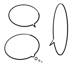 Circle Shape conversation bubbles