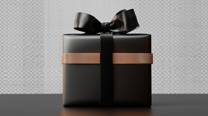 Obraz premium Gift box wrapped with red ribbon and bow for holiday celebration