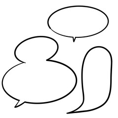 Round Shape conversation bubbles