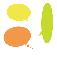 Circle Shape conversation bubbles