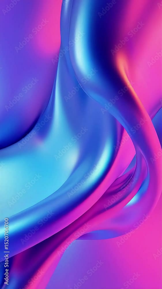 Poster abstract fluid neon colors flowing dynamically