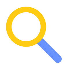 User interface magnifying glass icon