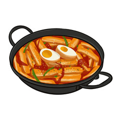 Tteokbokki, Korean, spicy