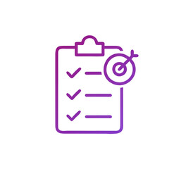 Checklist Clipboard Icon with Cross Marks