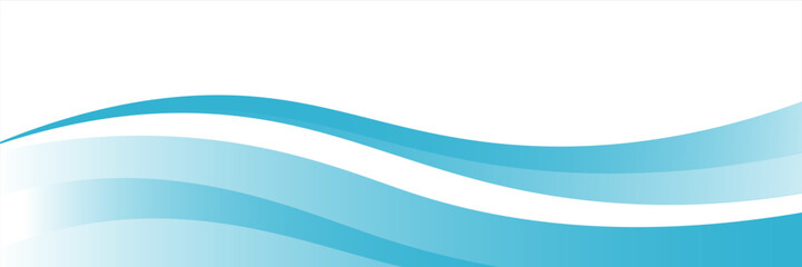 Blue and white business wave banner background. vector