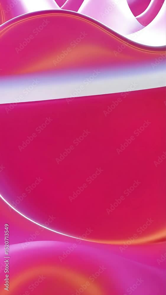 Aufkleber Abstract Pink Wave: Dynamic Gradient Color Shift