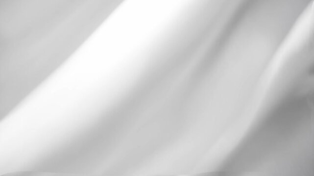 Abstract white silk fabric texture background. Cloth soft wave. Creases of satin	