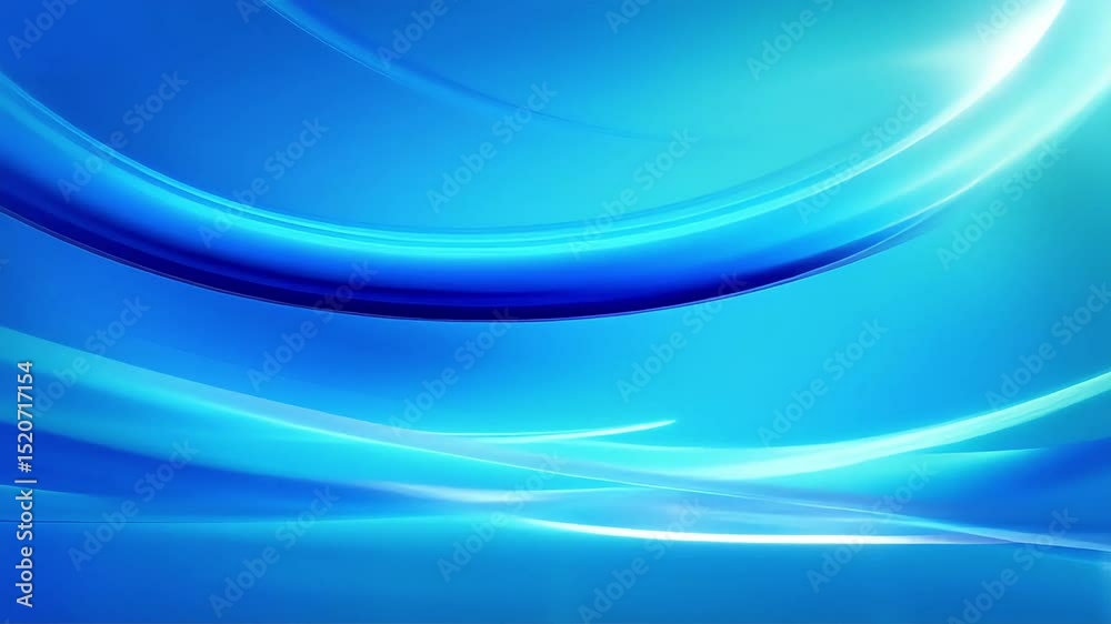 Poster abstract blue light waves: dynamic motion graphics video