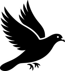 pigeon silhouette vector