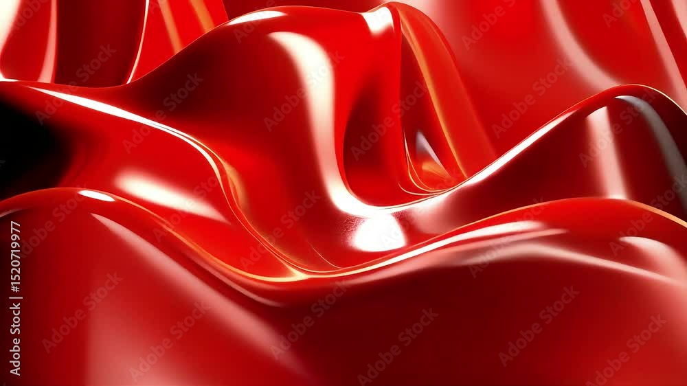 Poster Abstract Red Liquid Motion: Dynamic Waves of Glossy Surface