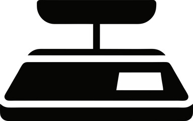 Digital Scale Silhouette Vector Illustration 