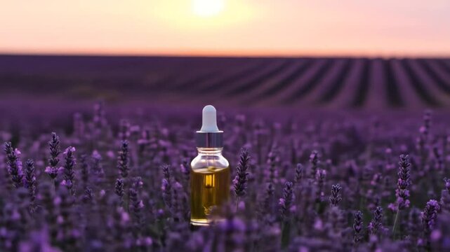 Lavender field dropper bottle