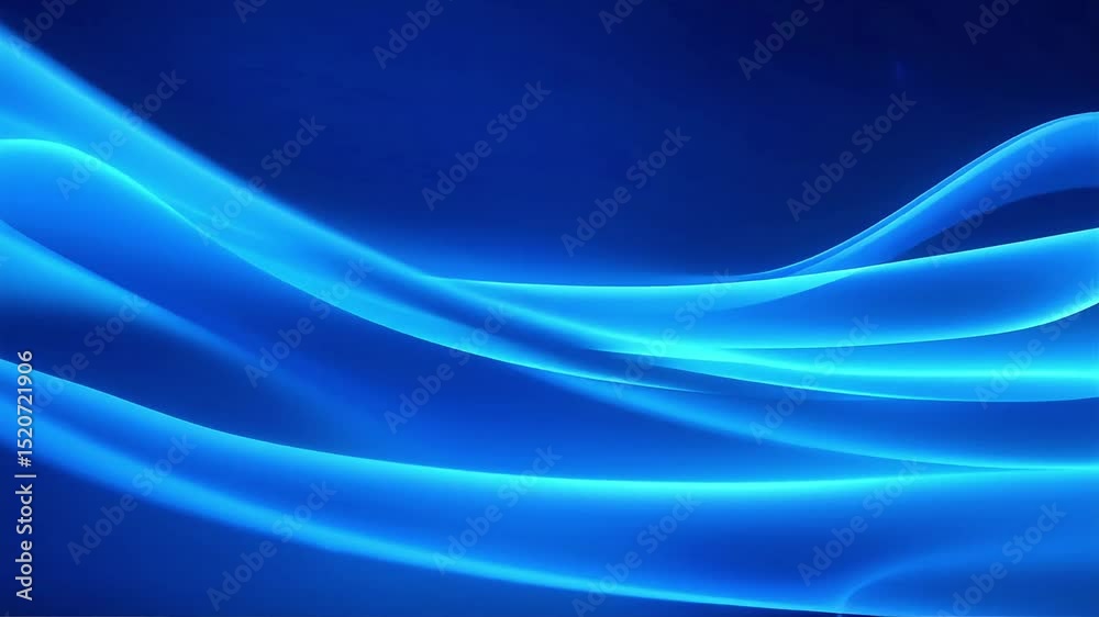 Poster dynamic blue waves abstract motion background video