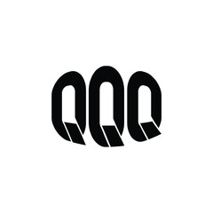 QQ monogram logo design letter text name symbol monochrome logotype alphabet character simple logo