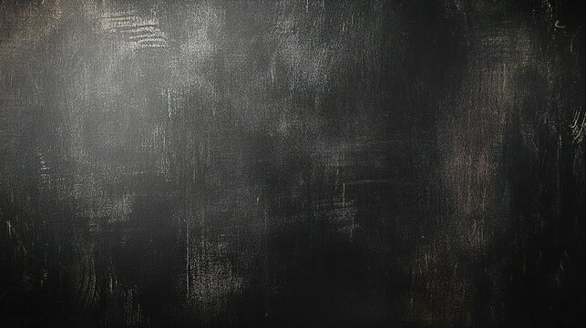 Dark Gray Chalkboard Texture Background: Matte Writable Surface with Blank Space for Educational Covers, Office Posters, Banner Designs & Minimalist Digital Media Projects