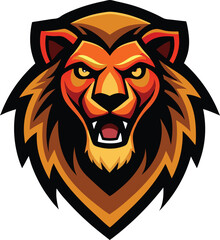 lion head vector illustration