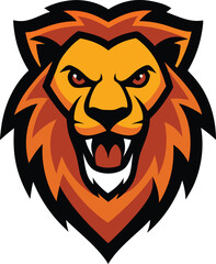 Obraz premium lion head vector