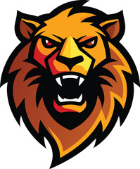 Fototapeta premium vector illustration of a lion