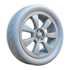 Fototapeta premium Car wheel vector art.