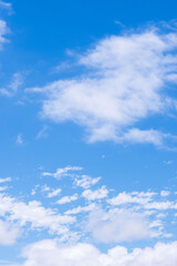 雨上がりの澄んだ青空と白い雲36